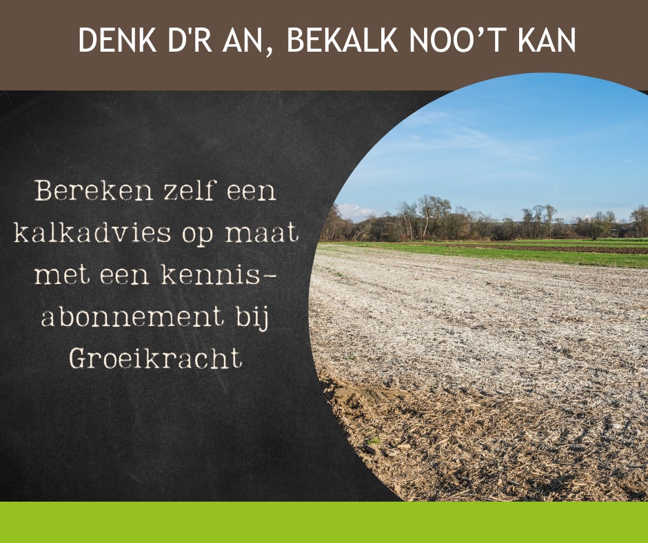 Bekalk deze maand nog voor oa. een betere binding van mineralen. Onze tips voor de juiste timing: Groenbemester inwerken…